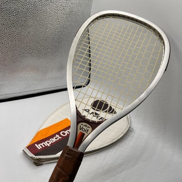 Vintage Amf Voit Impact One Racquetball Racquet with Wrist Wrap - Picture 6 of 10
